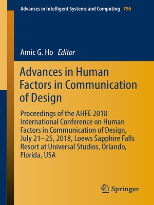 cover image of Advances in Human Factors in Communication of Design